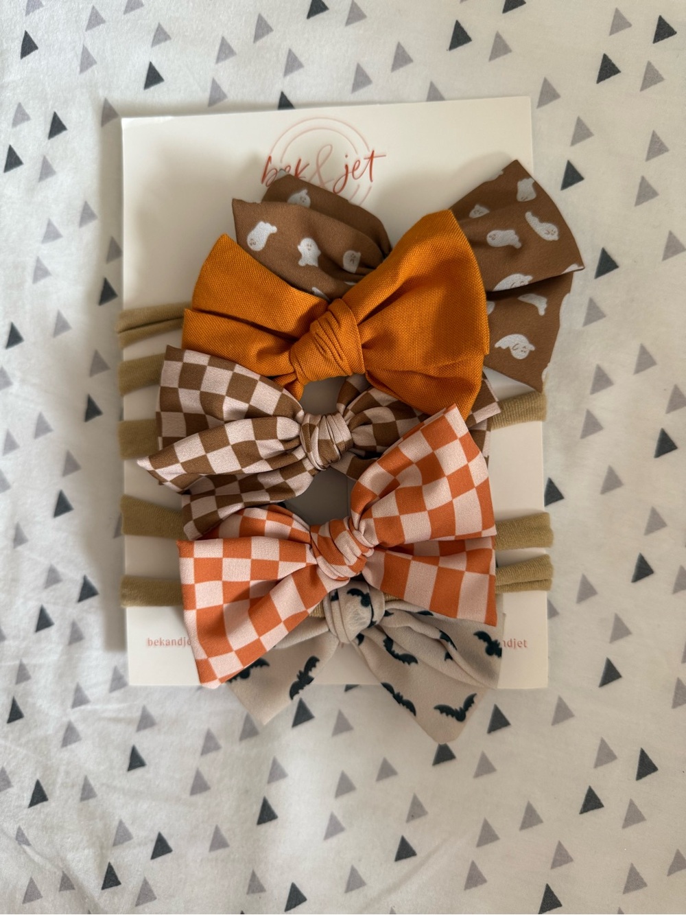 Bek & Jet Bow Headband Set - Little & Lively Autumn/Halloween collection